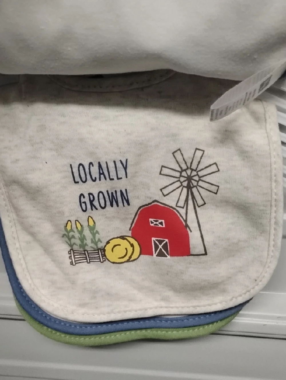 Hudson Baby Blue Farm Animals Baby Bib Set